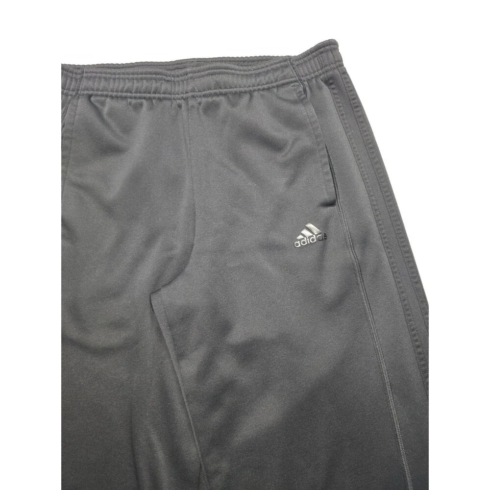 Adidas Track Pants Men’s Sz M Black Athletic Lined Workout Gym Climawarm